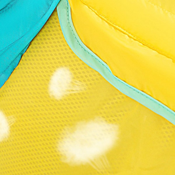 페오펫몰,개과천선 빅메쉬 우비 강아지 레인코트 민트 옐로우