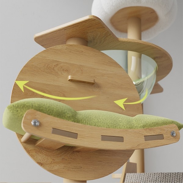 페오펫몰,개과천선 몽포드 캣타워 원목 하우스