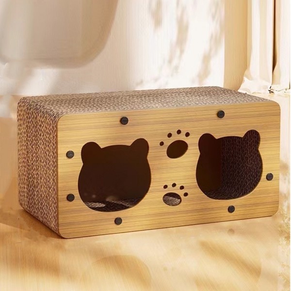 페오펫몰,개과천선 어몽드 니쿠마 스크래쳐 원목 하우스