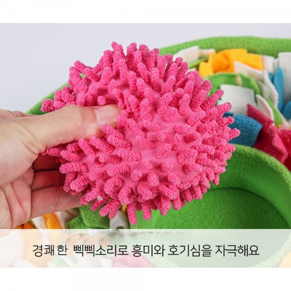페오펫몰,개과천선 센트 원형 노즈워크 강아지 장난감 (색상랜덤)