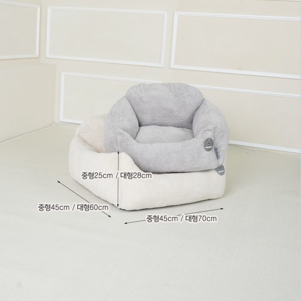 페오펫몰,개과천선 러비나 쿠션 강아지 방석