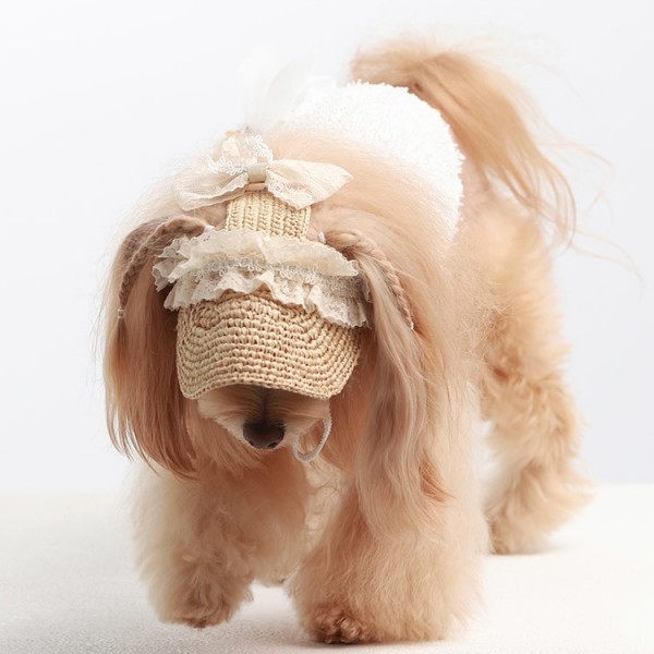 페오펫몰,[CCPM]라피아나 썬캡-네추럴베이지