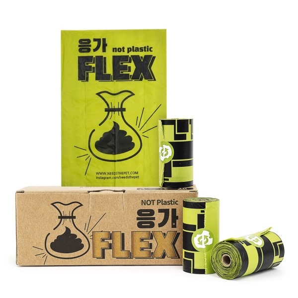 페오펫몰,니즈더펫 친환경 생분해 푸푸백 응가플렉스 강아지 배변봉투 라벤더향 10롤 150매