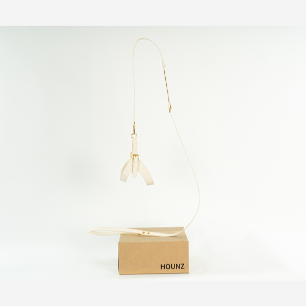 페오펫몰,[핫썸머특가][HOUNZ] 하운즈 핸드메이드 비건 한지가죽 하네스 + 리쉬 세트