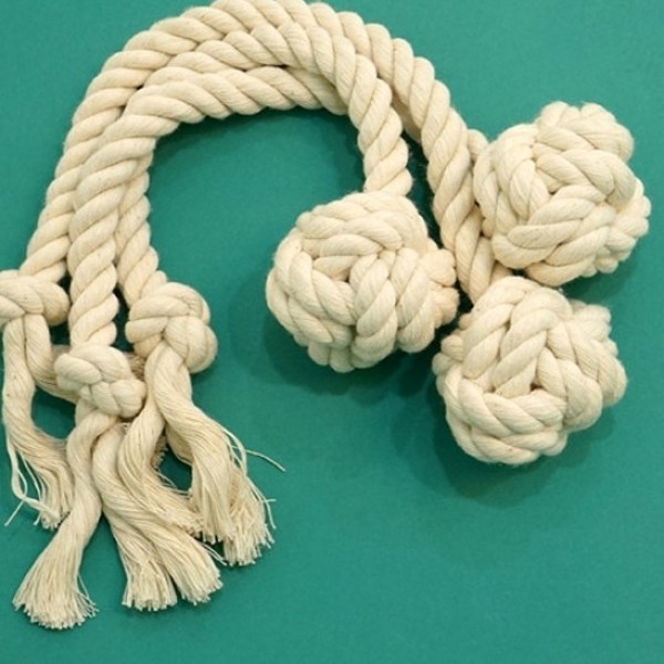 페오펫몰,아띠지기 치실 공 터그토이 2종 (손잡이 공, 꽈배기) [최저가]