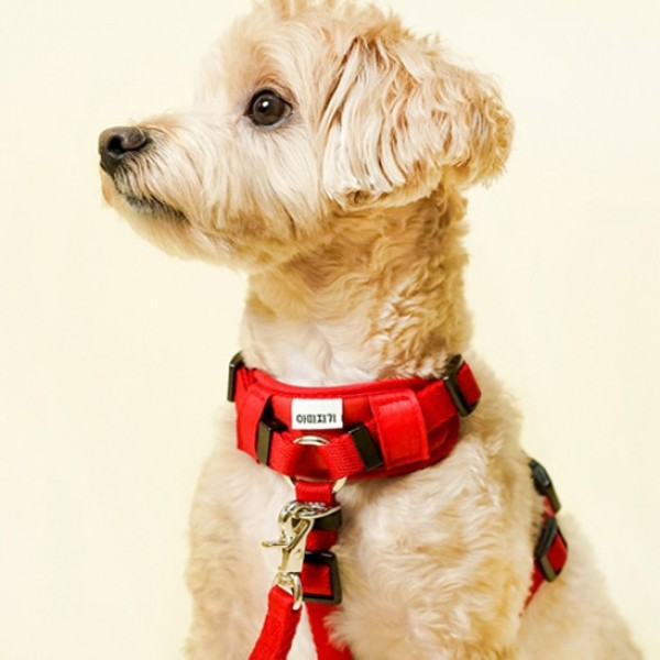 페오펫몰,아띠지기 강아지 산책 앞섬방지 H형 하네스 9color [최저가]