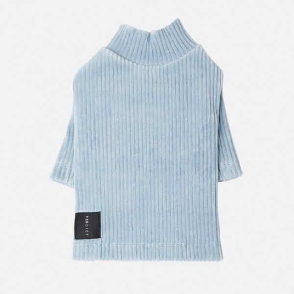 페오펫몰,페딕트 코듀로이 하이넥 티셔츠 스카이 (S~XL) [최저가]