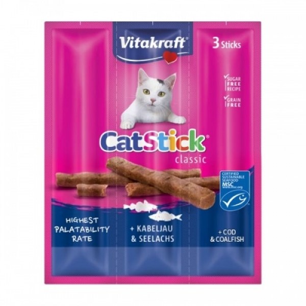 페오펫몰,비타크래프트 고양이 간식 캣스틱 5종 [최저가]