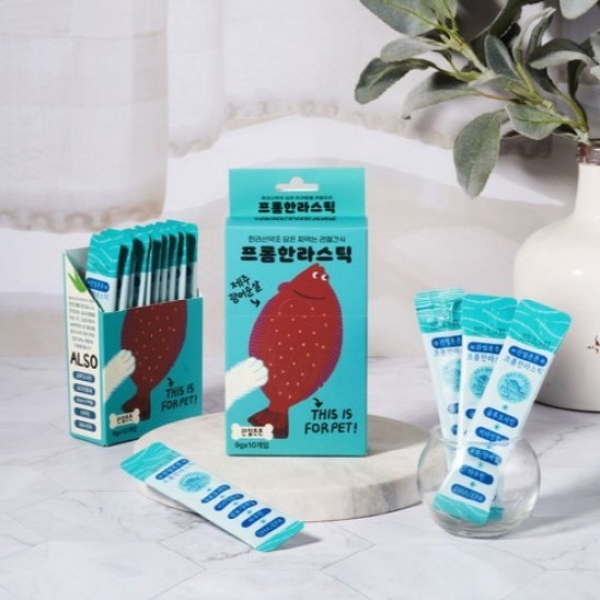 페오펫몰,프롬한라스틱 제주 광어 순살 스틱 9g x 10p [최저가]