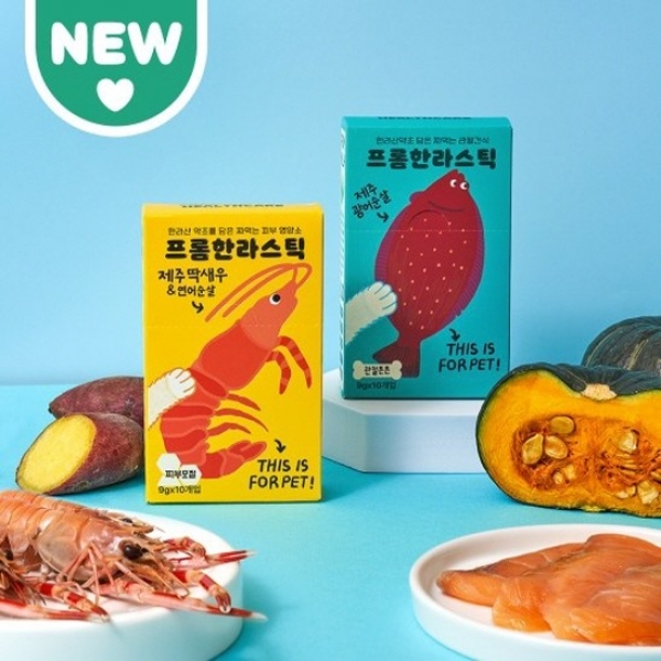 페오펫몰,프롬한라스틱 제주 딱새우 & 연어 순살 9g x 10p [최저가]