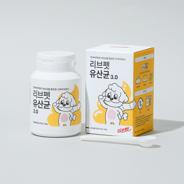 페오펫몰,[리브펫] 유산균 3.0 통 60g [최저가]