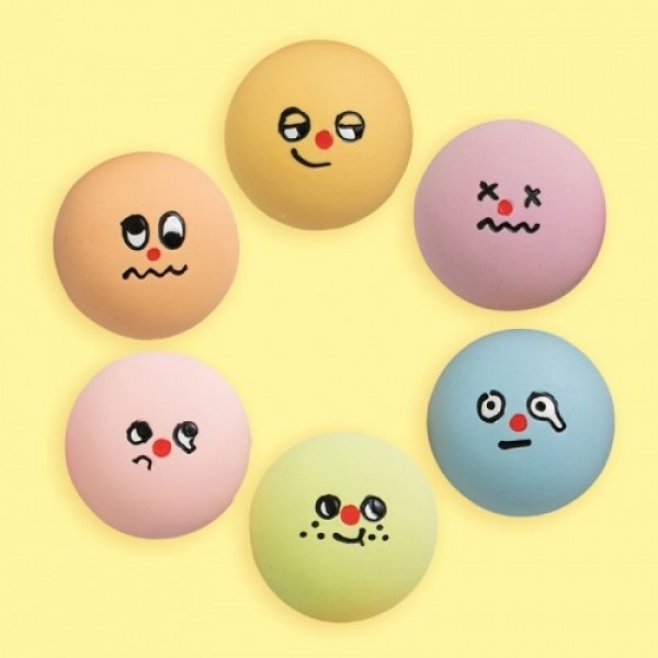 페오펫몰,[바잇미] 프렌즈 라텍스 장난감 1개 (표정/색 랜덤발송) [최저가]