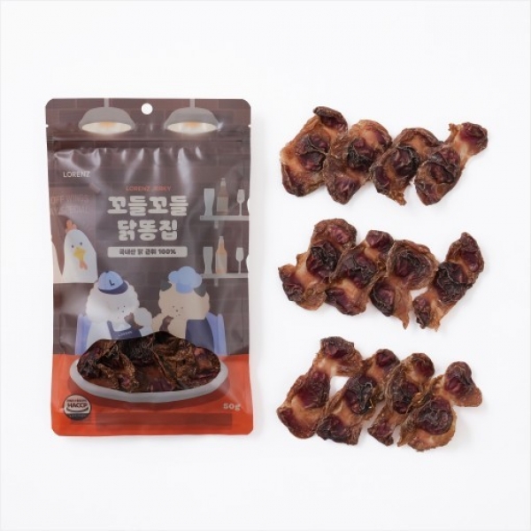 페오펫몰,[로렌츠] 꼬들꼬들 닭똥집 져키 수제간식 강아지 다이어트 간식 50g [최저가]