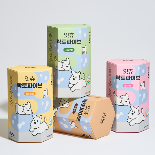 페오펫몰,[핏펫] 잇츄 락토파이브 유산균 덴탈껌 4종 (관절/눈/피부/슬림)