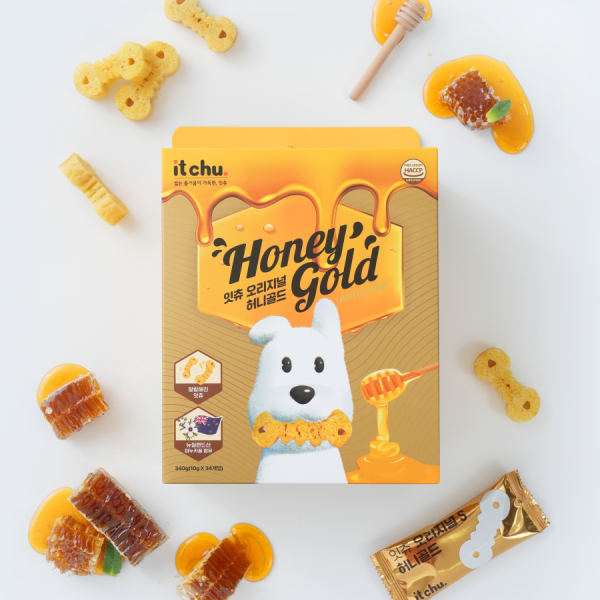 페오펫몰,[꽃길특가][핏펫]잇츄 강아지 대용량 덴탈껌 허니골드 S 34개입 340g