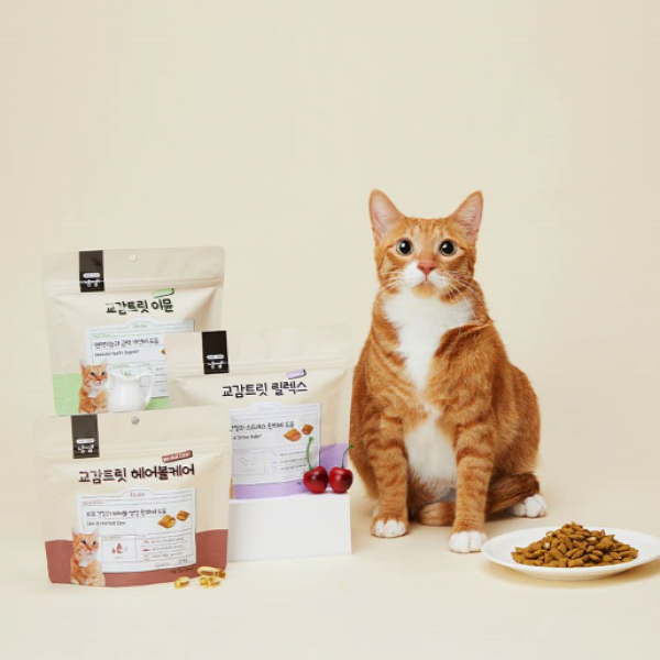 [핏펫] 냥쌤 바사삭 고양이간식 교감트릿 3종 택 1 (2팩묶음)