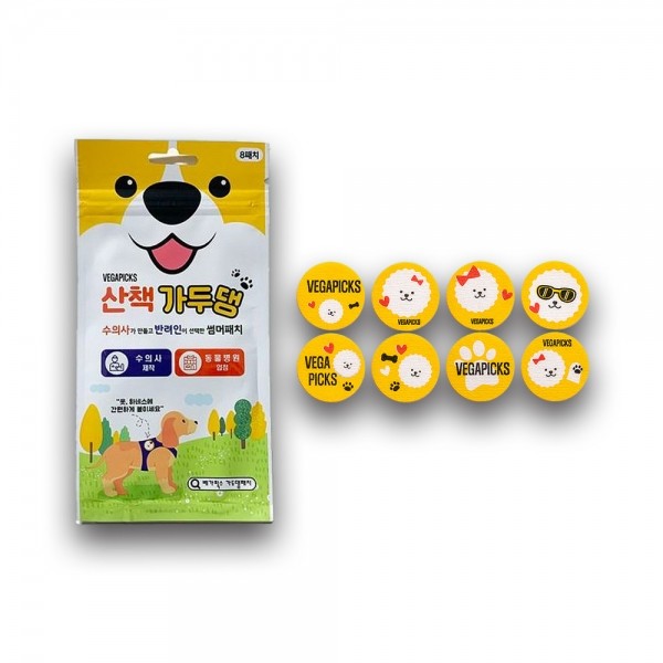 산책가두댕 강아지 모기 해충 방지 퇴치제 썸머패치 1팩 8장