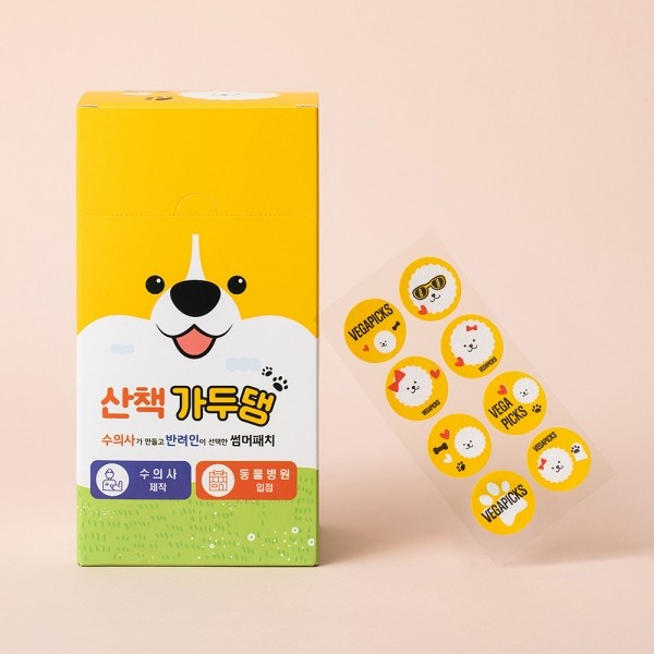 페오펫몰,산책가두댕 강아지 모기 해충 방지 퇴치제 썸머패치 1팩 8장