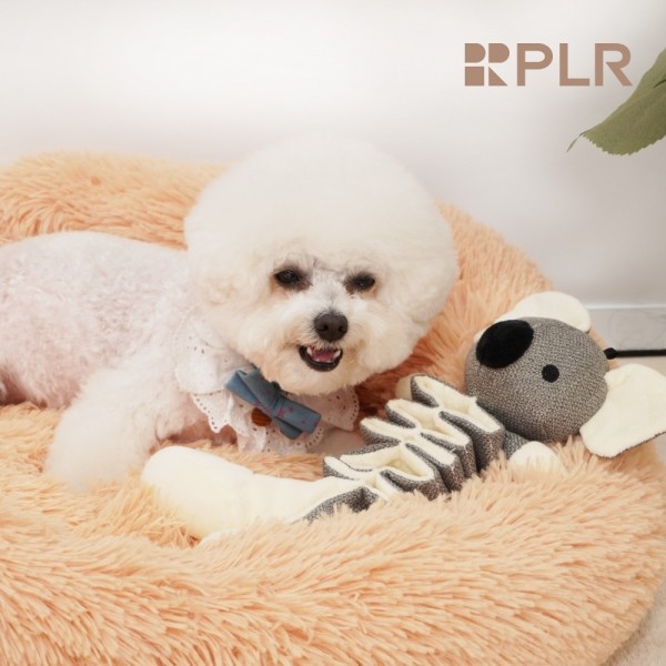 강아지 애견 터그놀이 신나개 바스락패브릭인형 곰돌이/하마/코알라