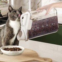 딩동펫 반려동물 심플 이중밀폐 화이트 사료통 2800