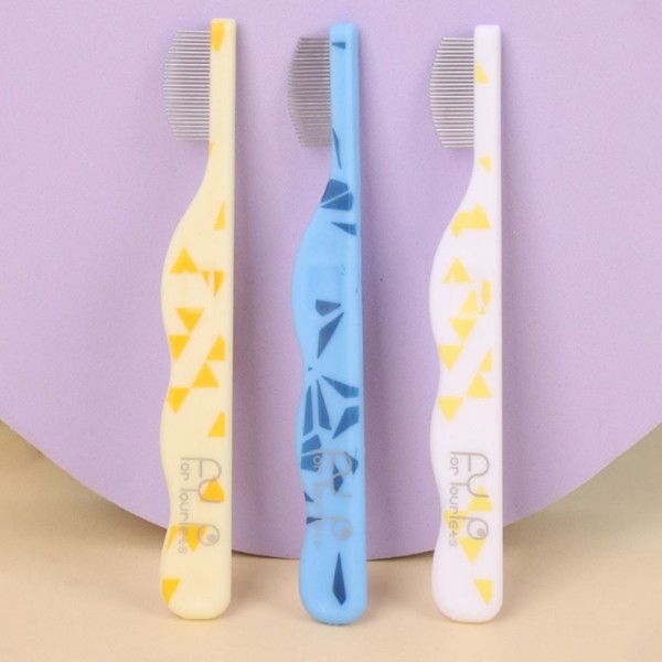 페오펫몰,딩동펫 반려동물 슬림 커브라인 스틸 둥근 눈꼽 빗