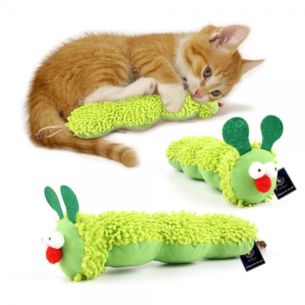 페오펫몰,딩동펫 고양이 캣닢 꼬불꼬불 애벌레 애착인형